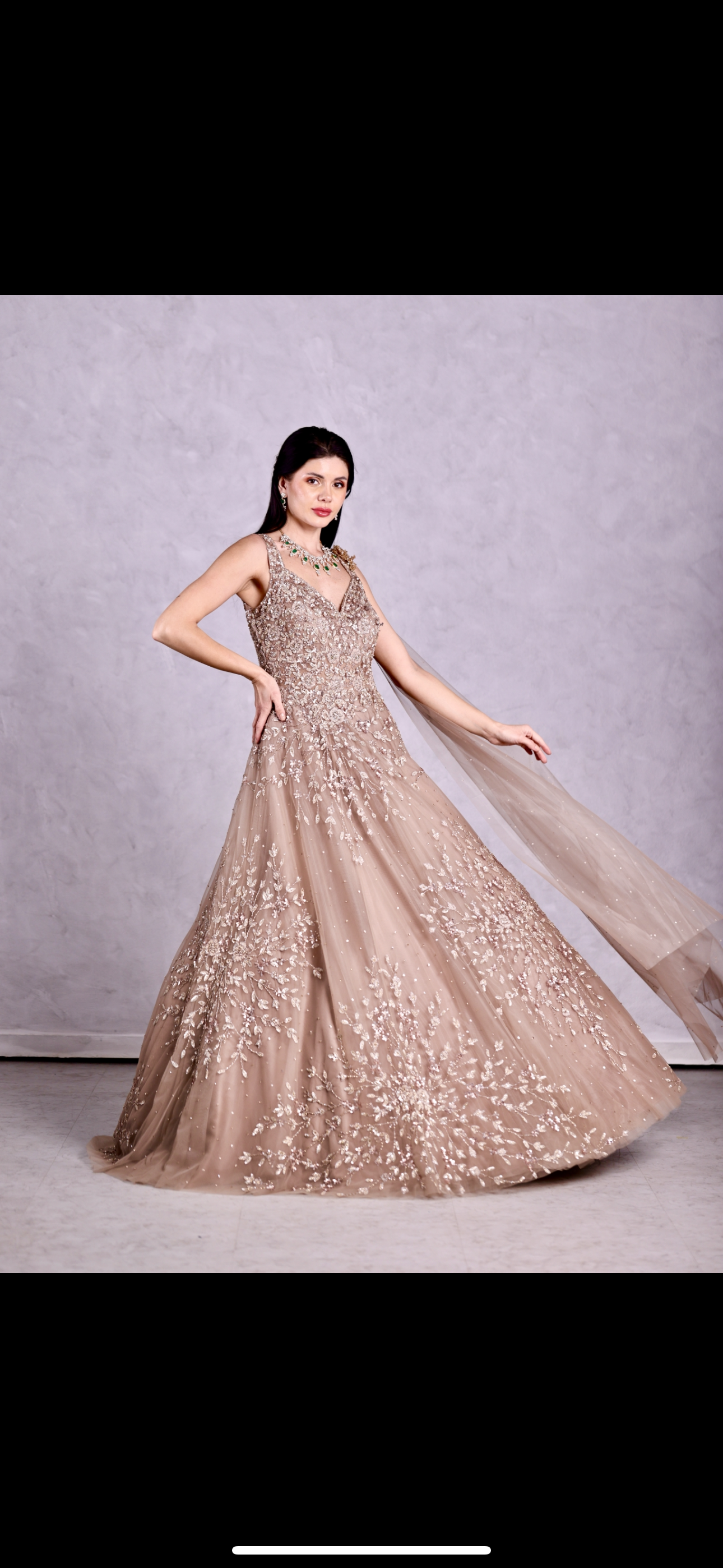 Champagne Sequin gowns