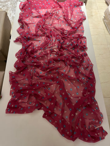 Pink Bandej Saree