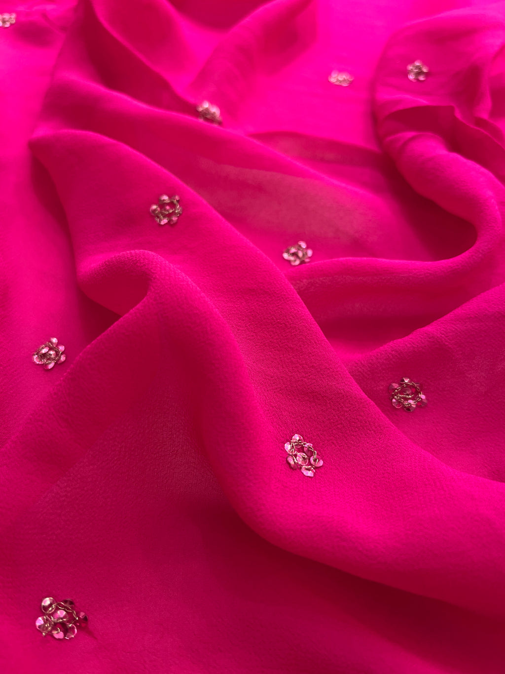 Raani Pink Georgette Saree