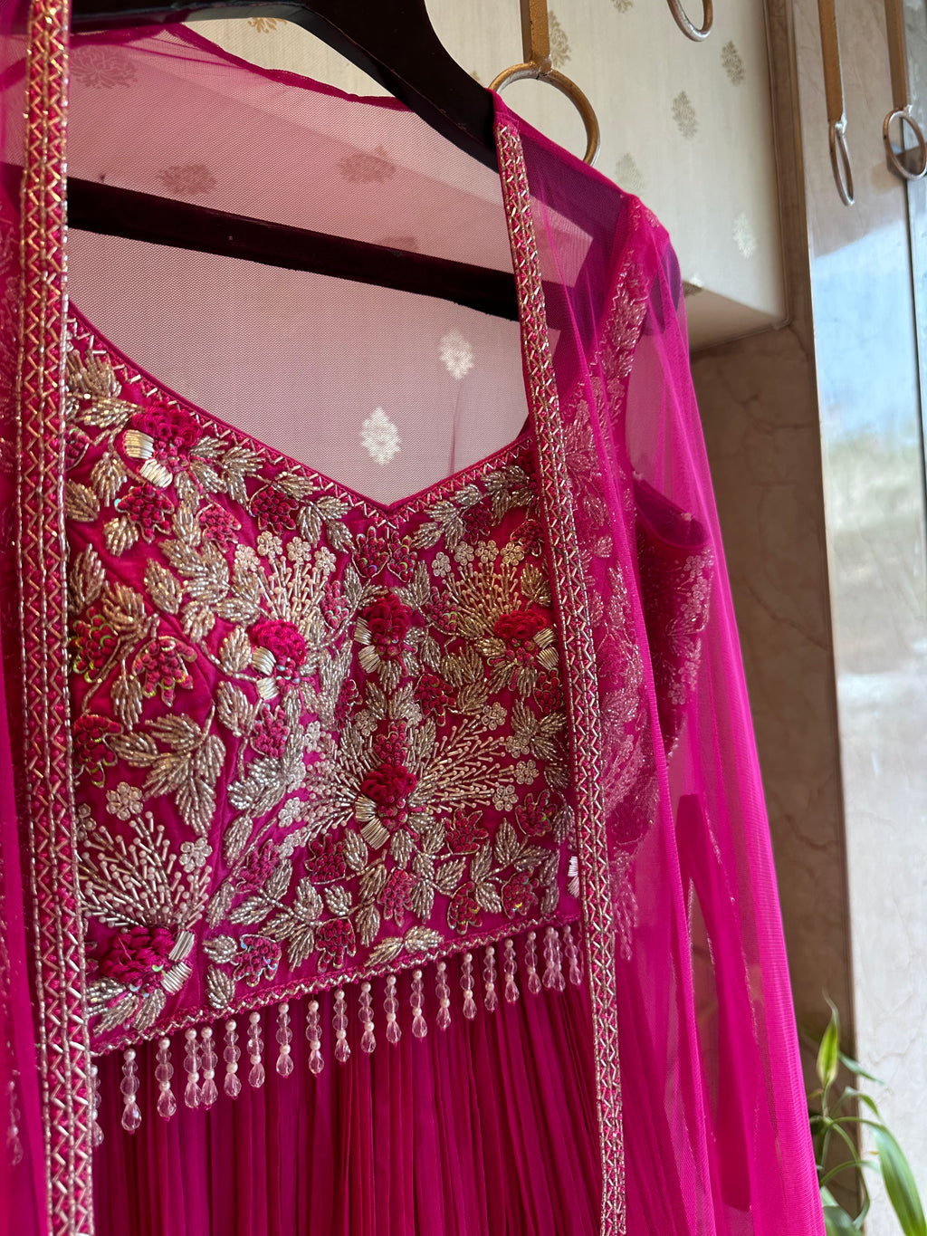 Hot Pink Indo Western