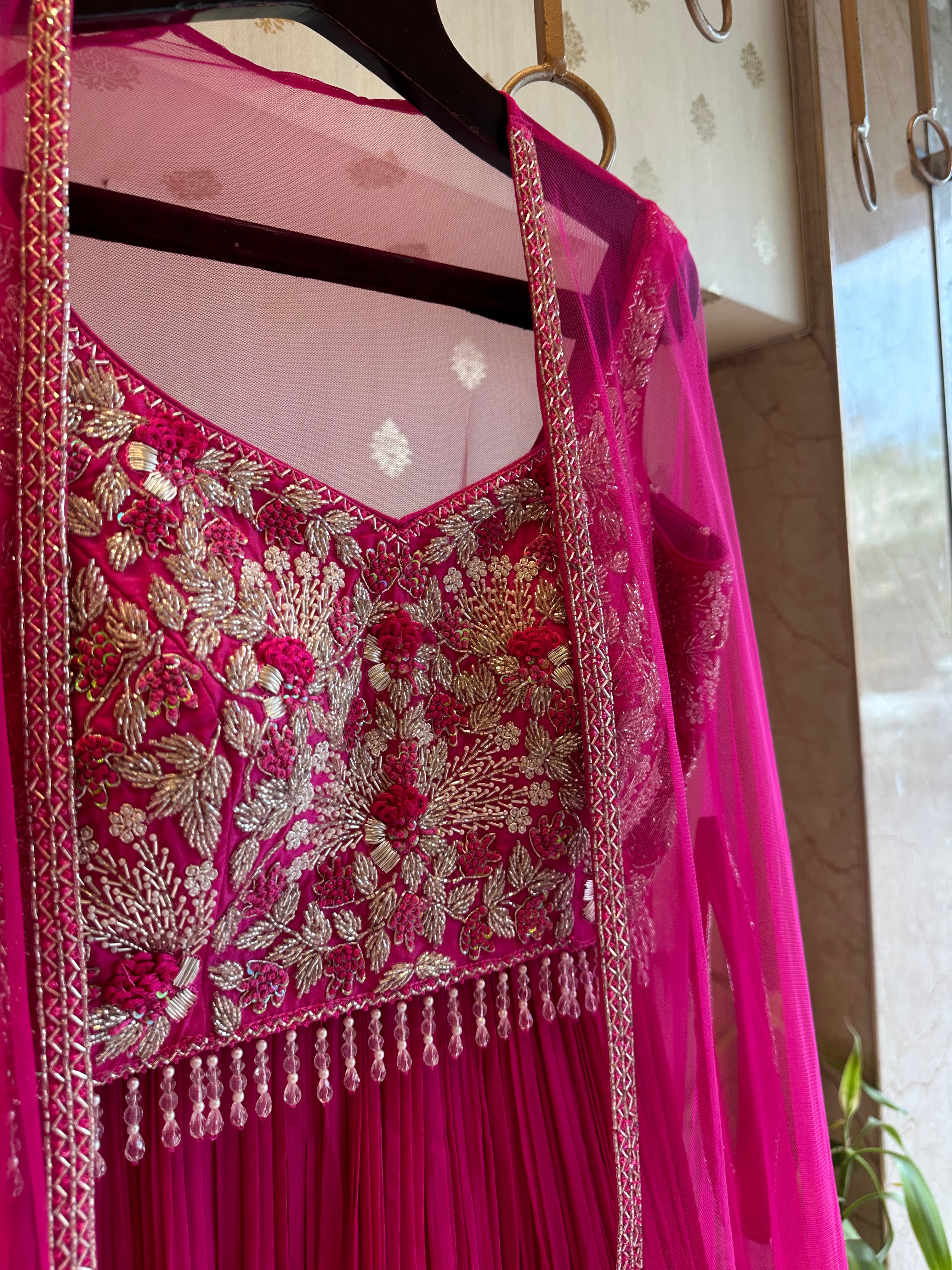 Hot Pink Indo Western