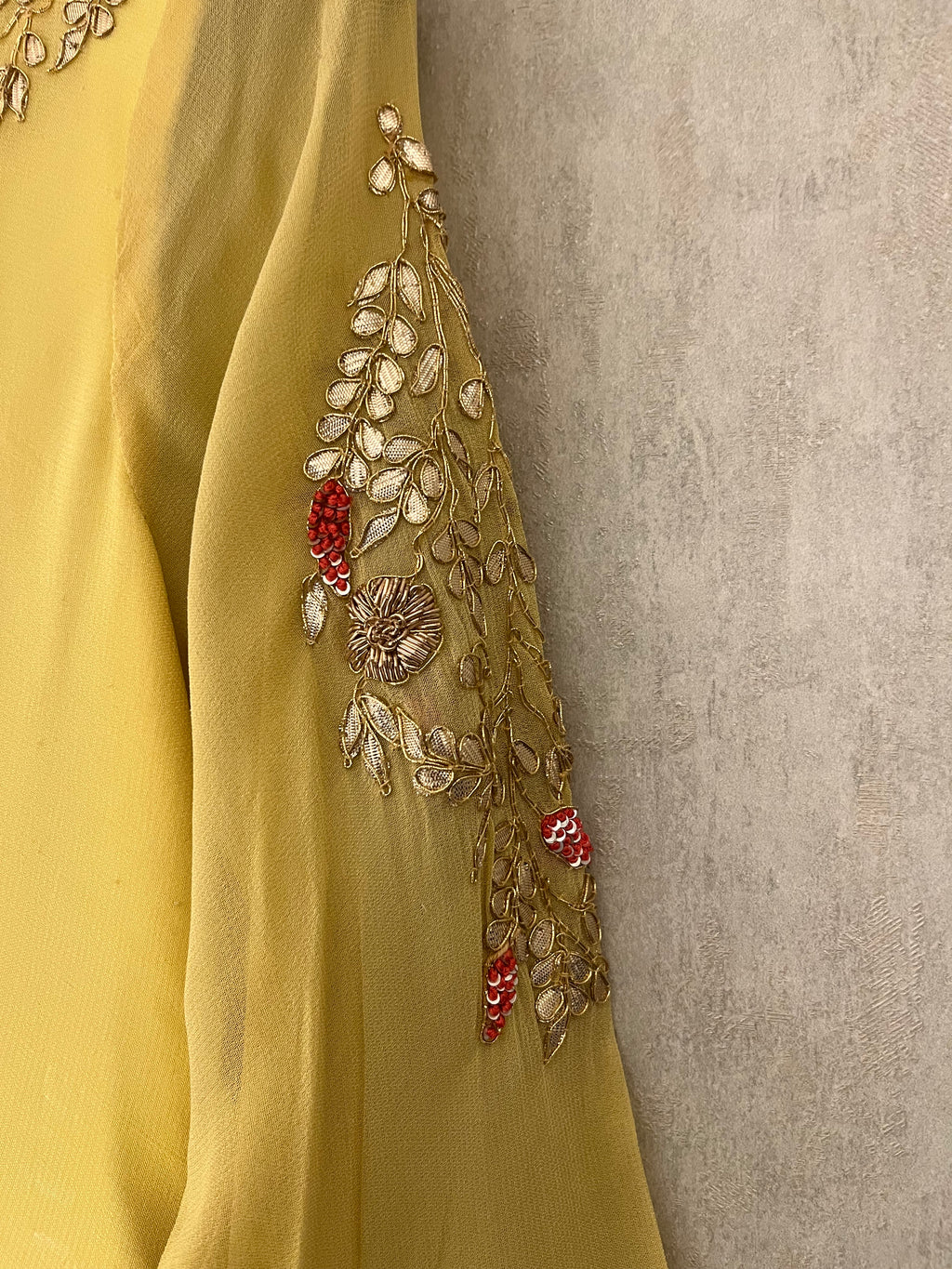 Lemon Yellow Anarkali