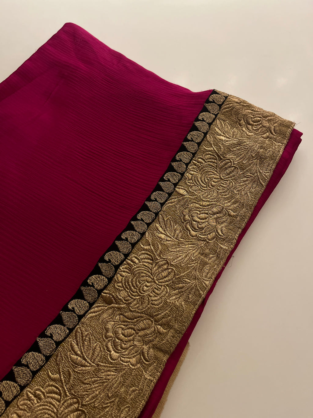 The Magenta Glam Saree