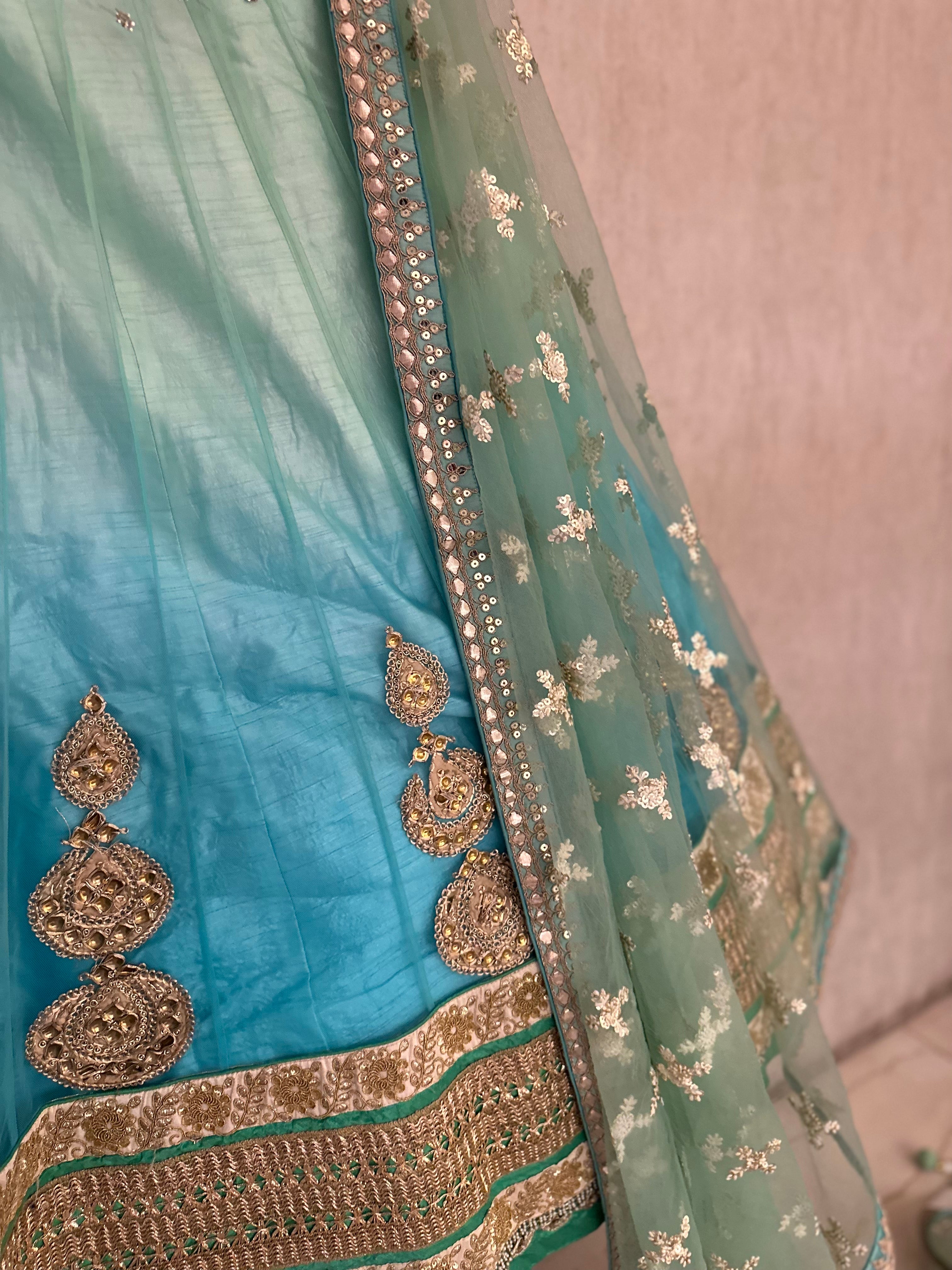 Handwork Danka Lehenga