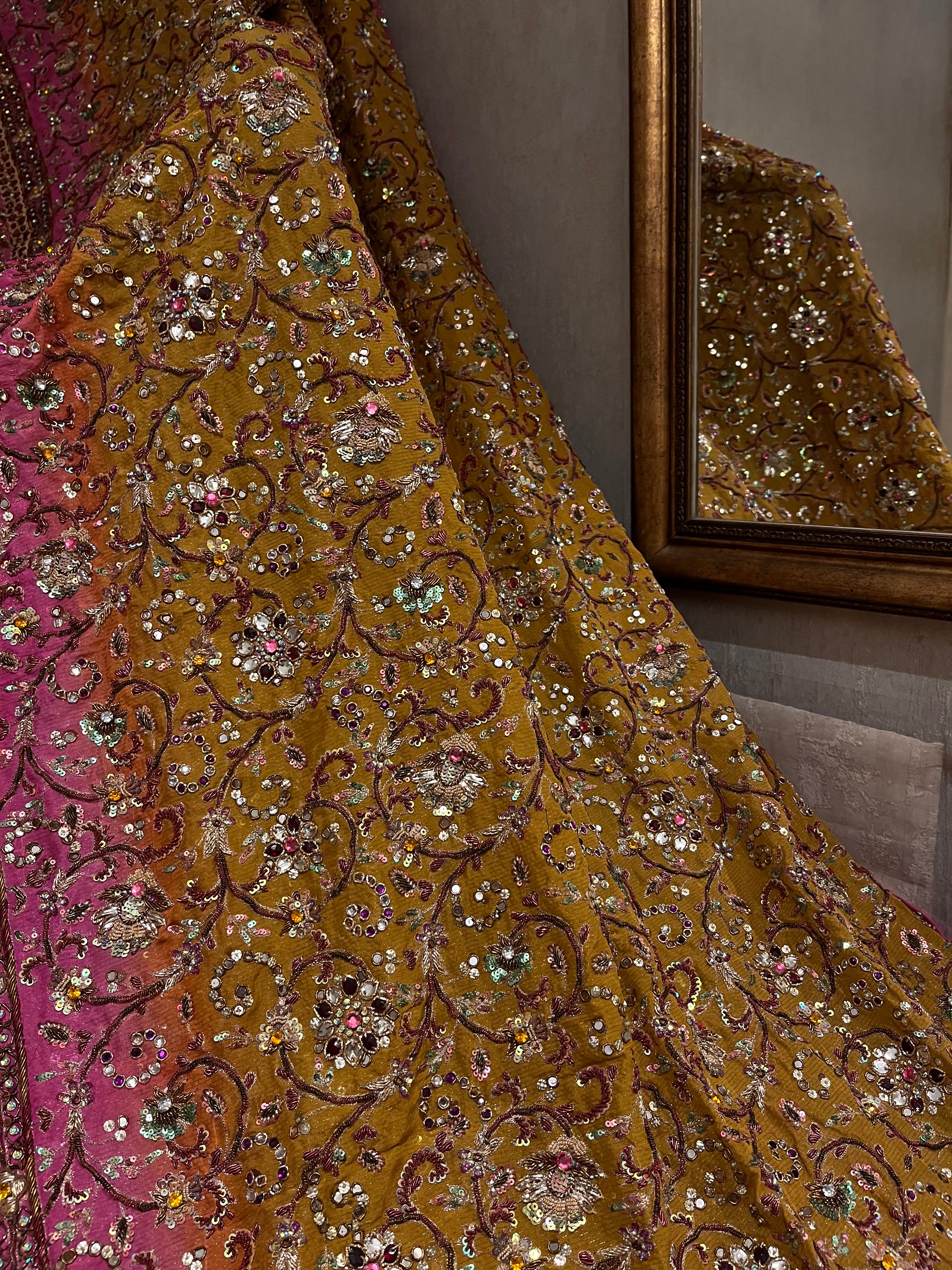 Bridal Heavy Zardozi Lehenga Set
