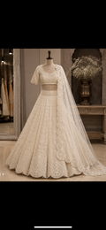 ENCHANTE’ Ivory lehenga