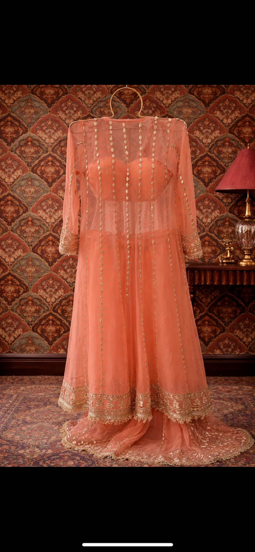 Gota Patti Anarkali indowestern