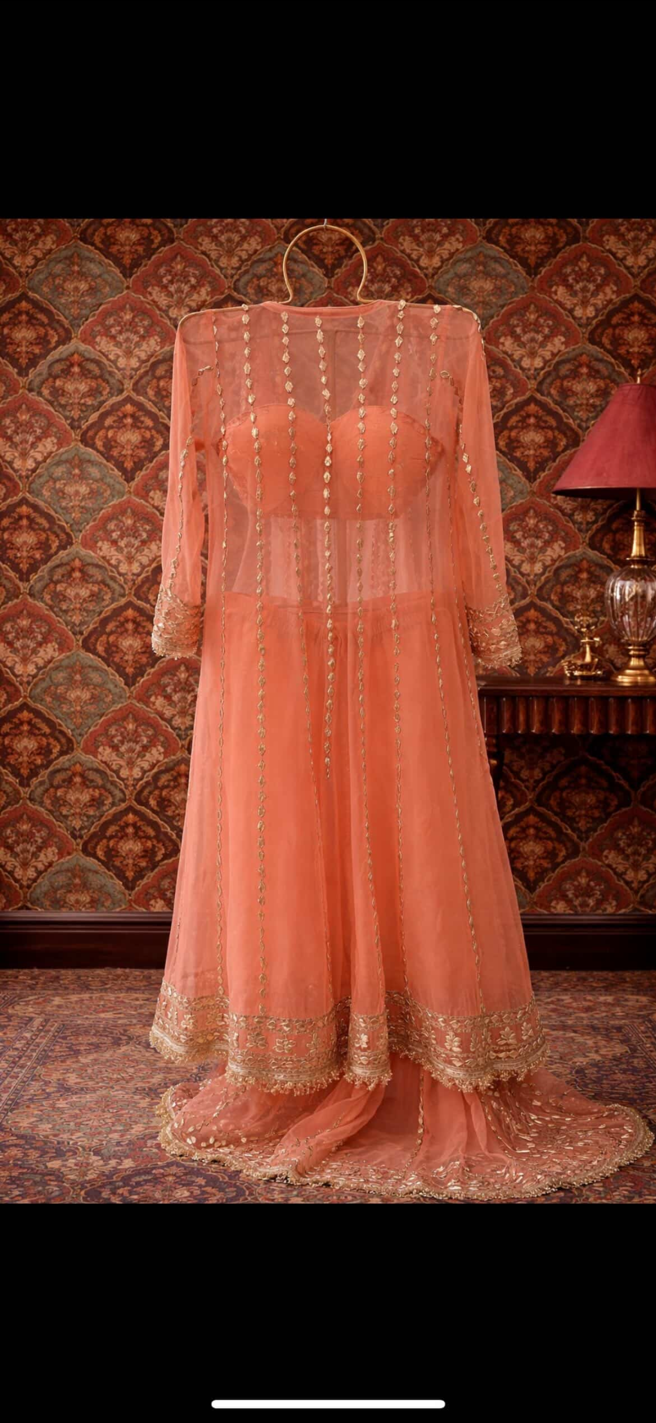 Gota Patti Anarkali indowestern