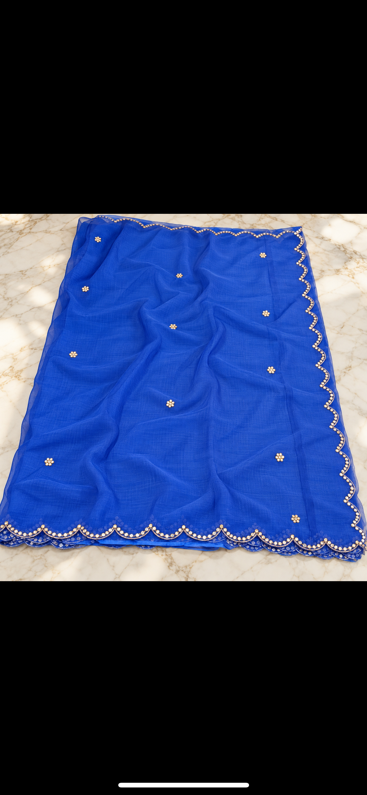Pure Kota silk saree pittan work