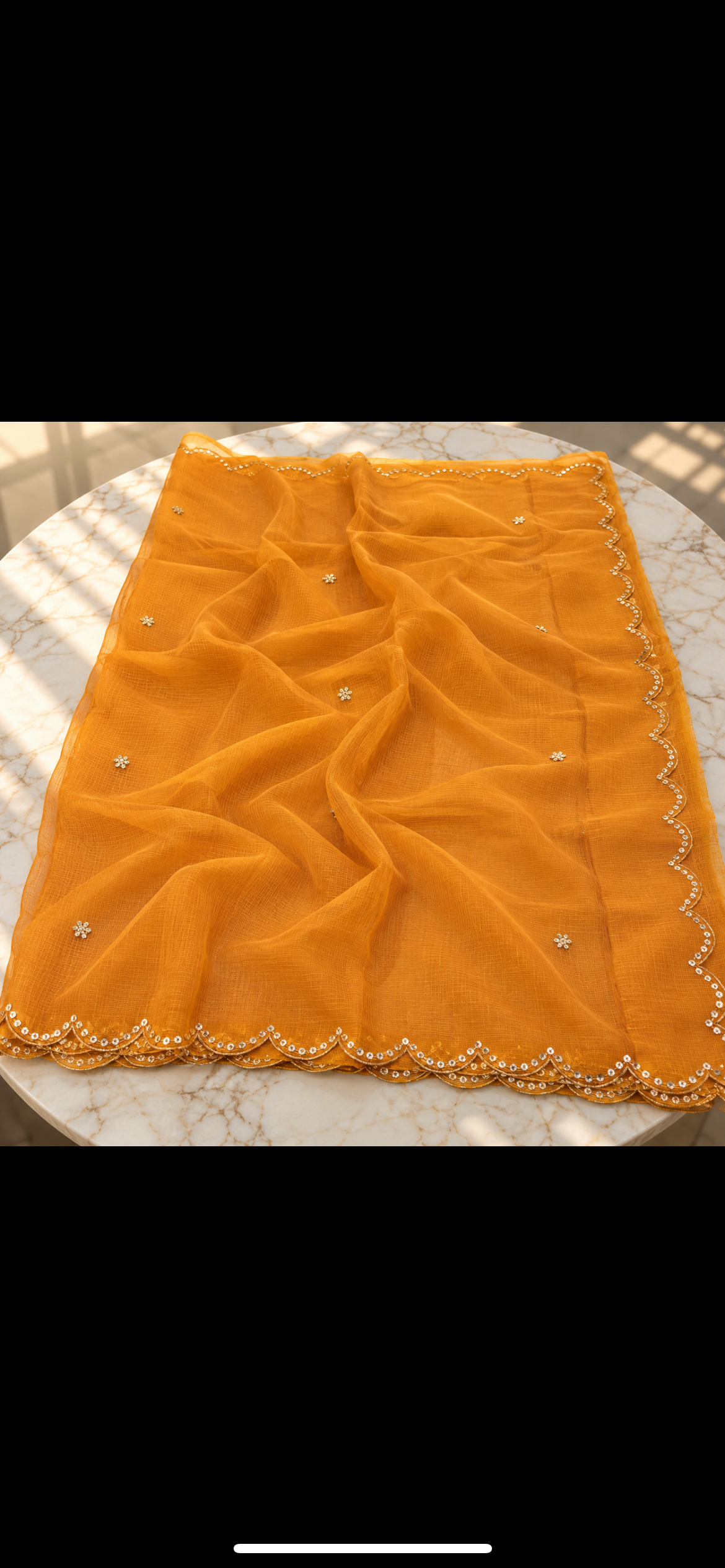 Pure Kota silk saree pittan work