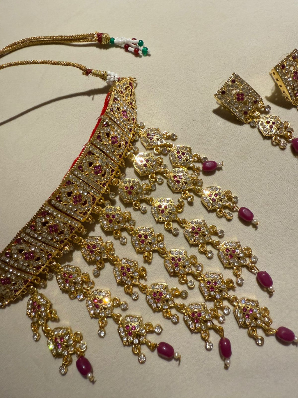 Ranisa Rajputi Necklace Set With Earrings
