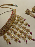 Ranisa Rajputi Necklace Set With Earrings