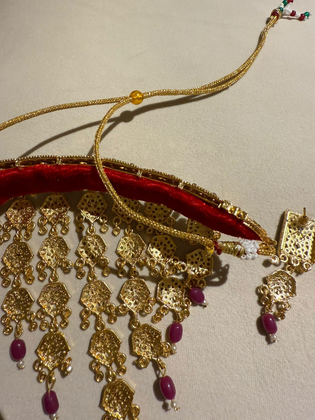 Ranisa Rajputi Necklace Set With Earrings