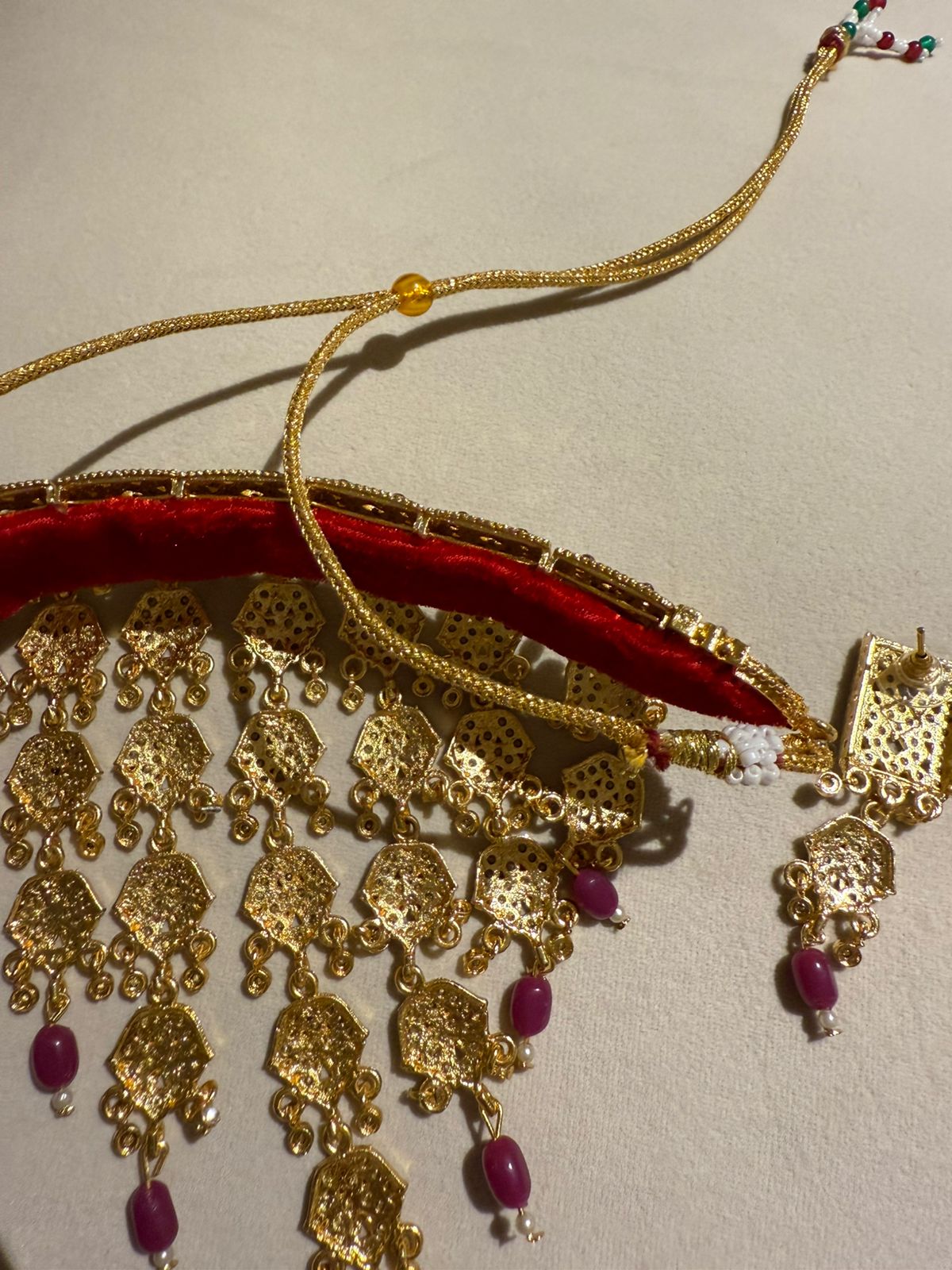 Ranisa Rajputi Necklace Set With Earrings