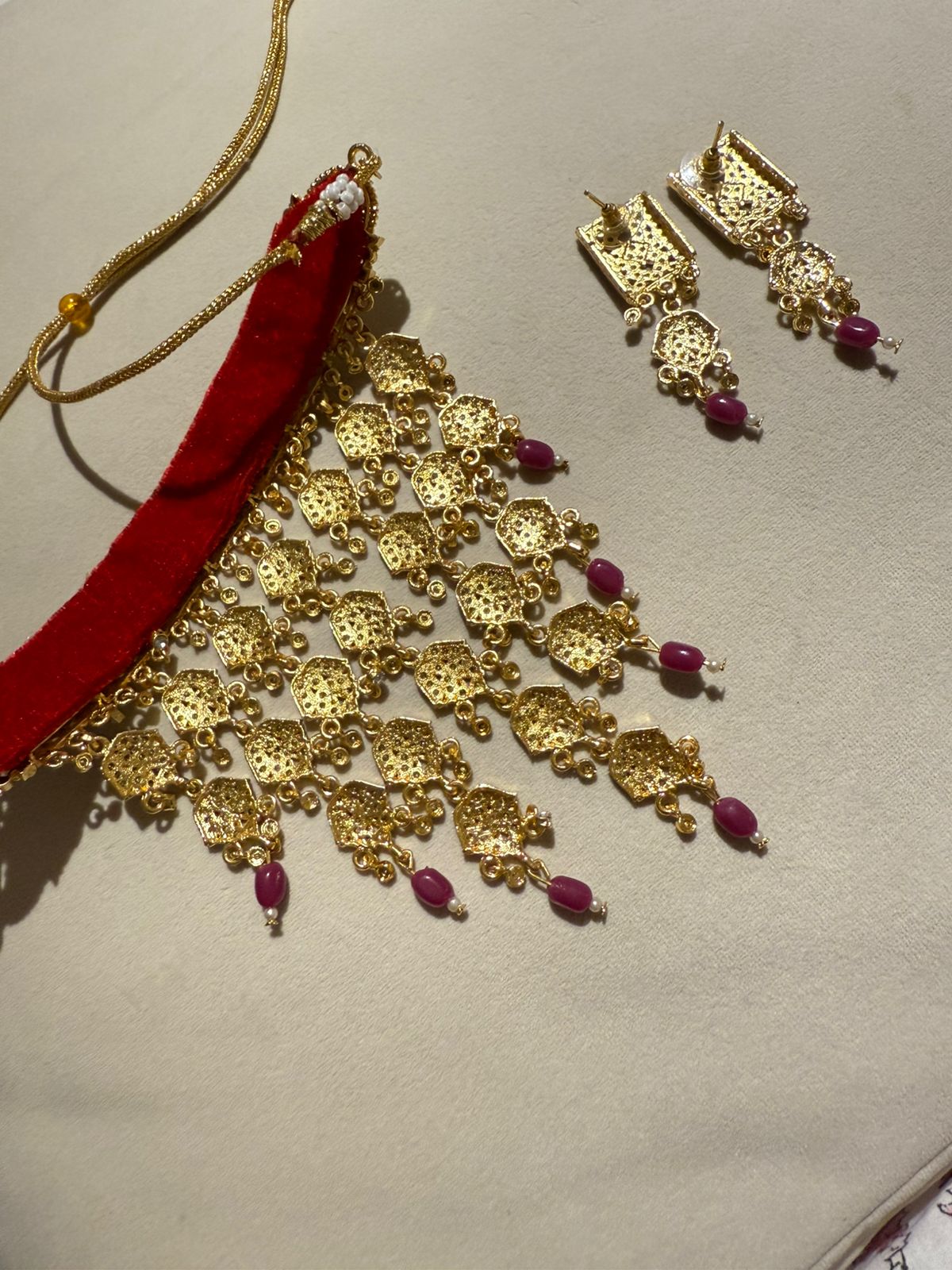 Ranisa Rajputi Necklace Set With Earrings