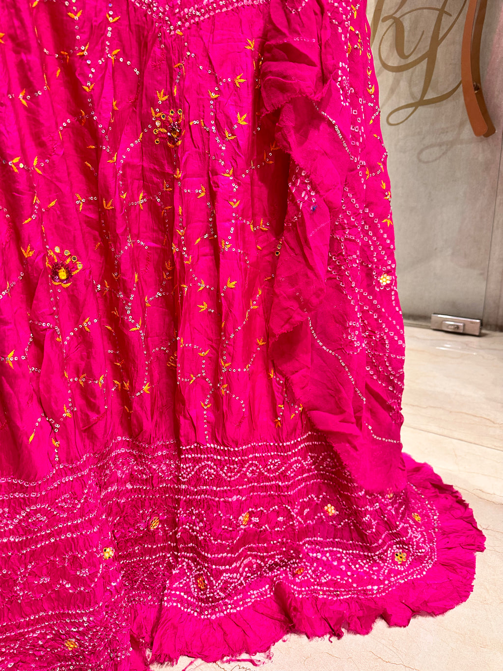 Hot pink Chaniya choli