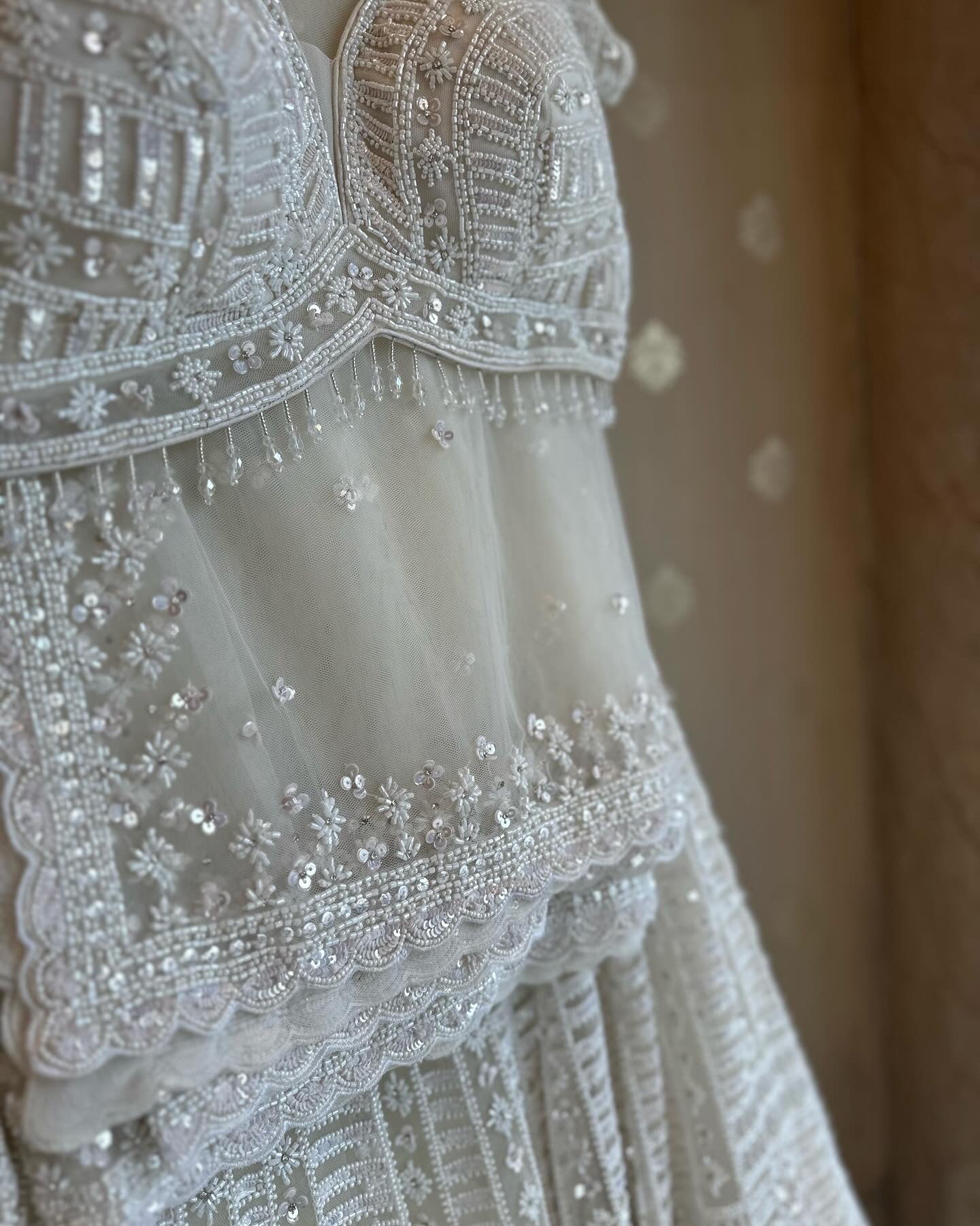Dove White Lehenga