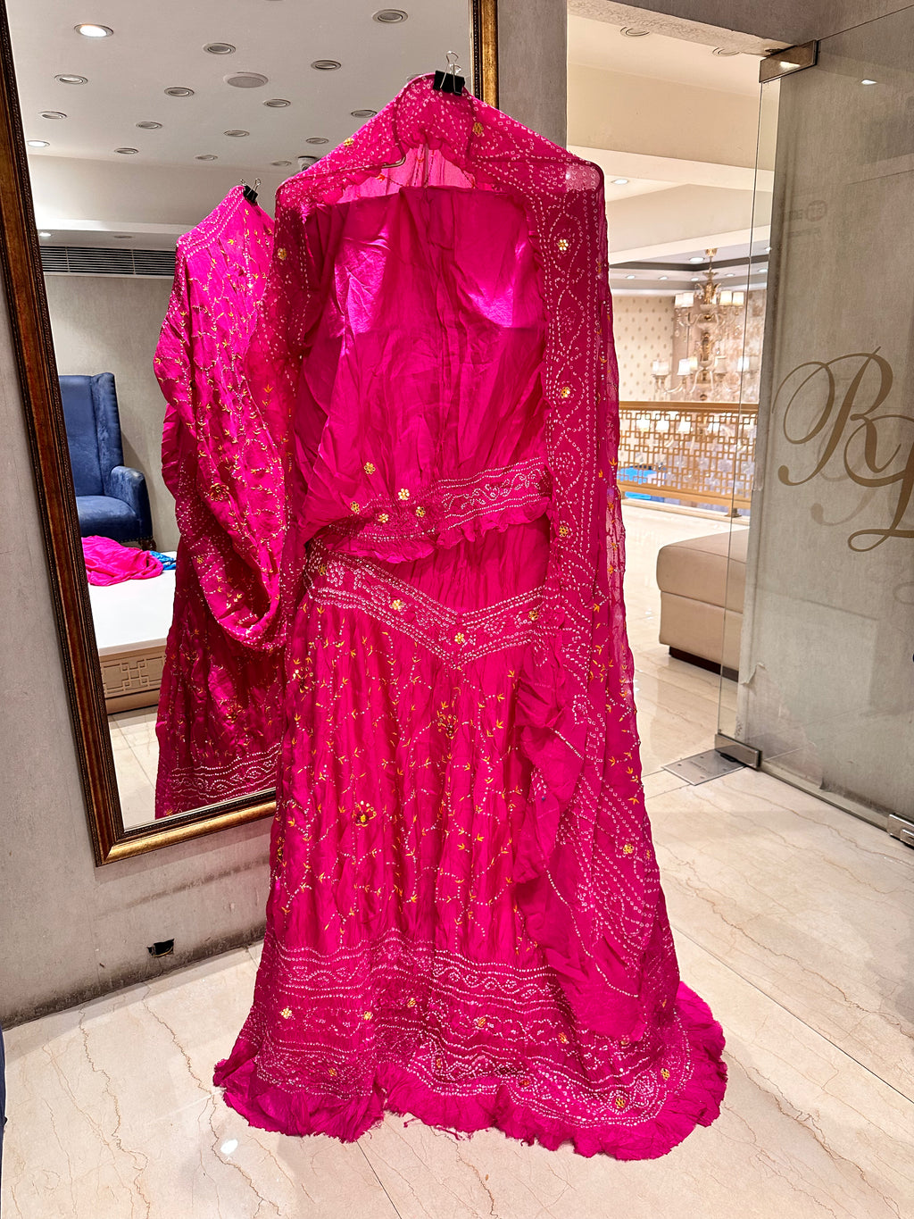 Hot pink Chaniya choli