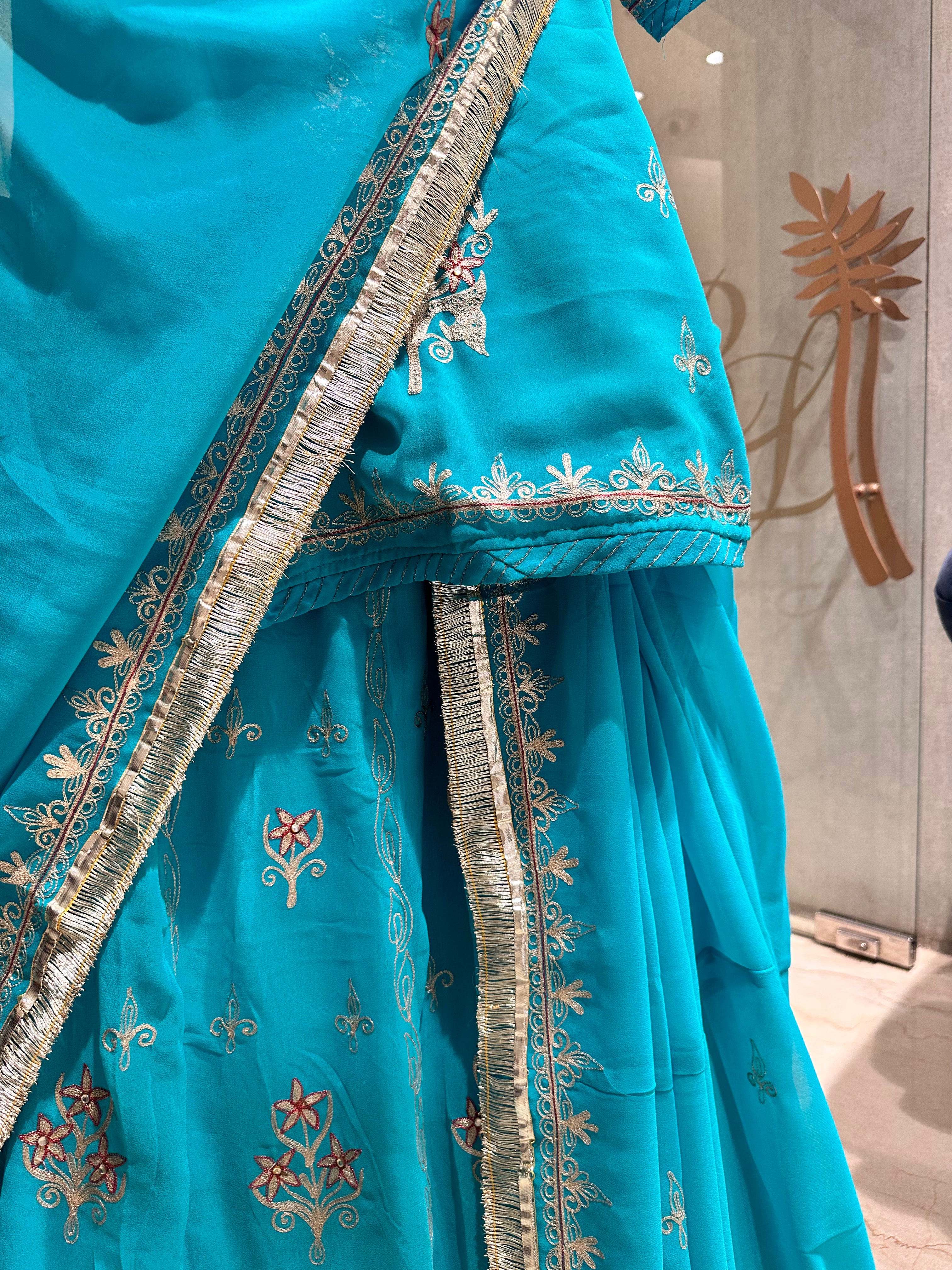 Rajputi pure georgette handwork