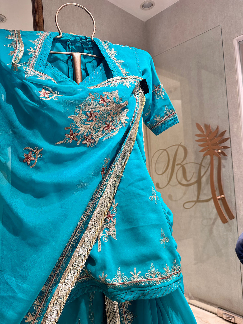 Rajputi pure georgette handwork