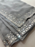 Mirror handwork saree