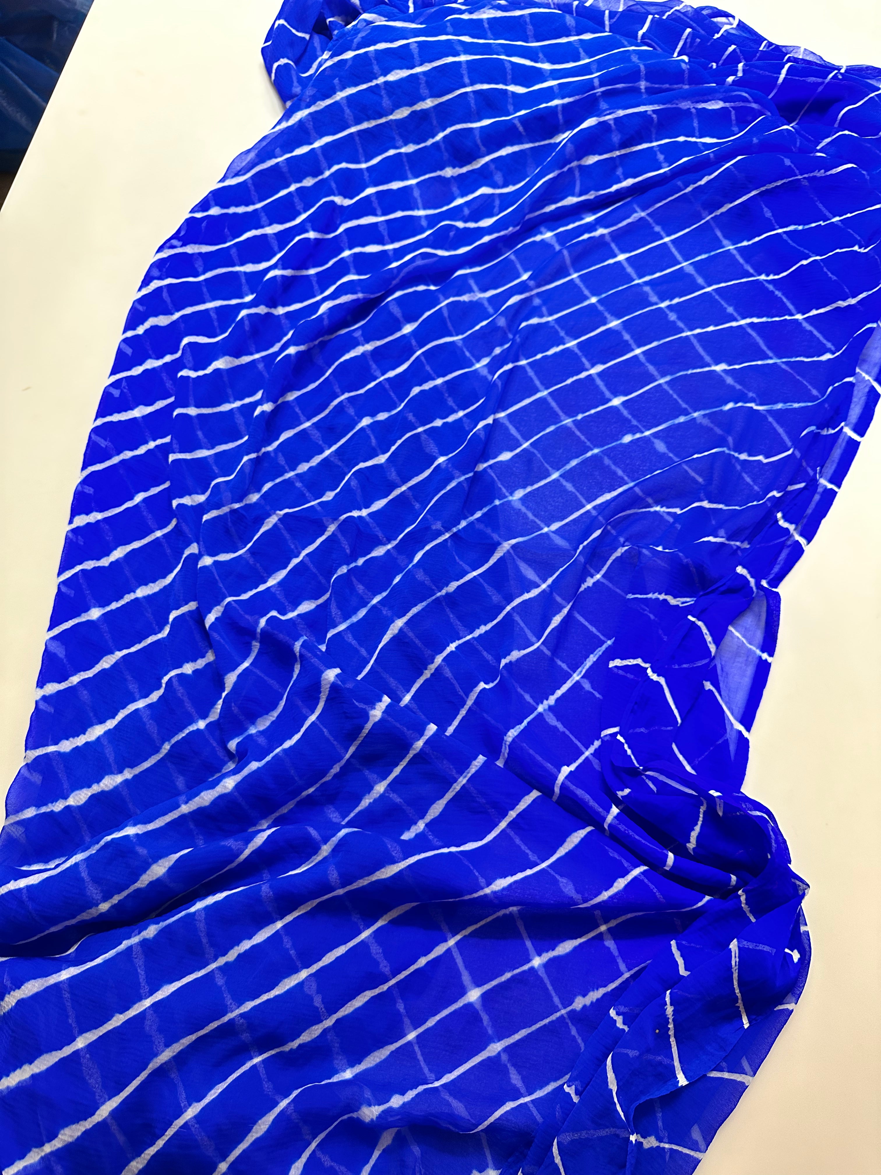 Electric Blue Lehriya