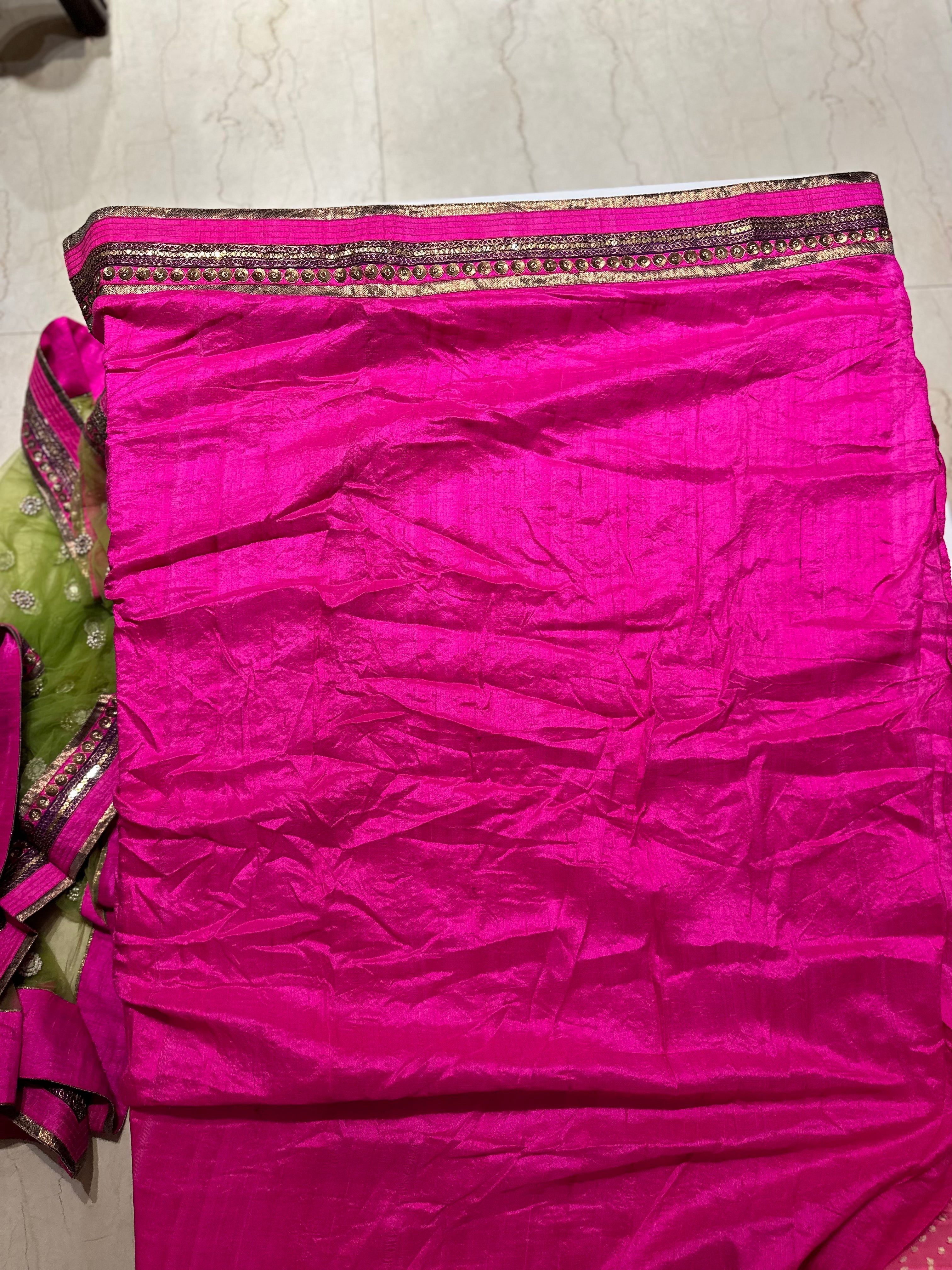 Pure Georgette zari lehenga set