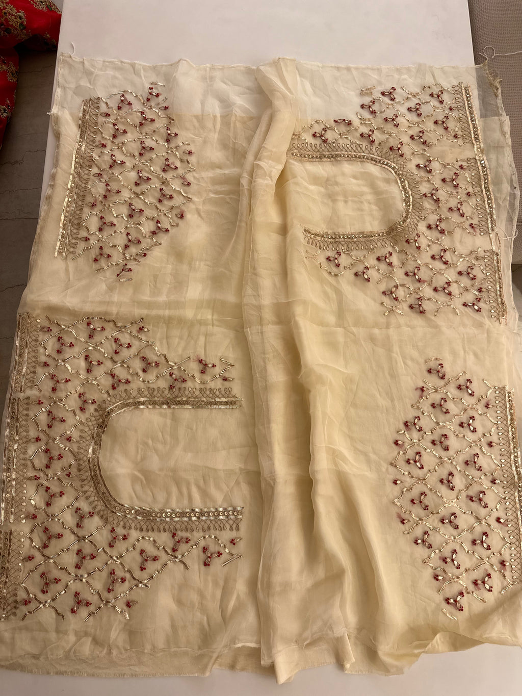 Fine handwork gotapatti saree
