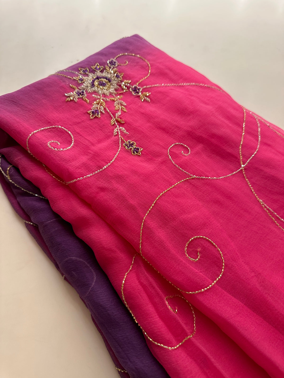 Kiara Rose Chiffon Saree – Ranas Vogue