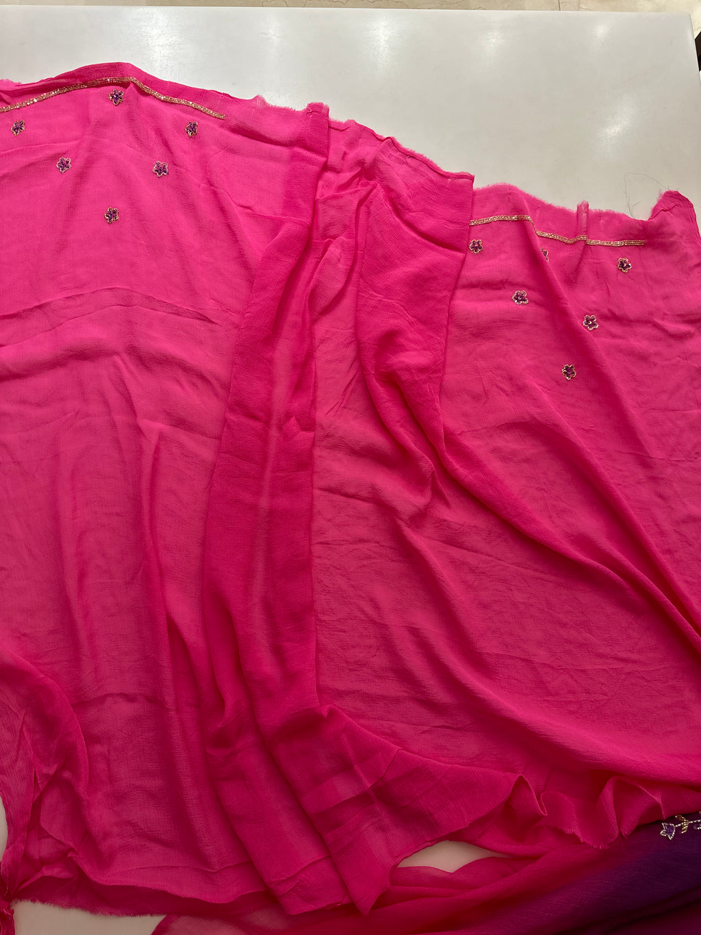 Kiara Rose Chiffon Saree