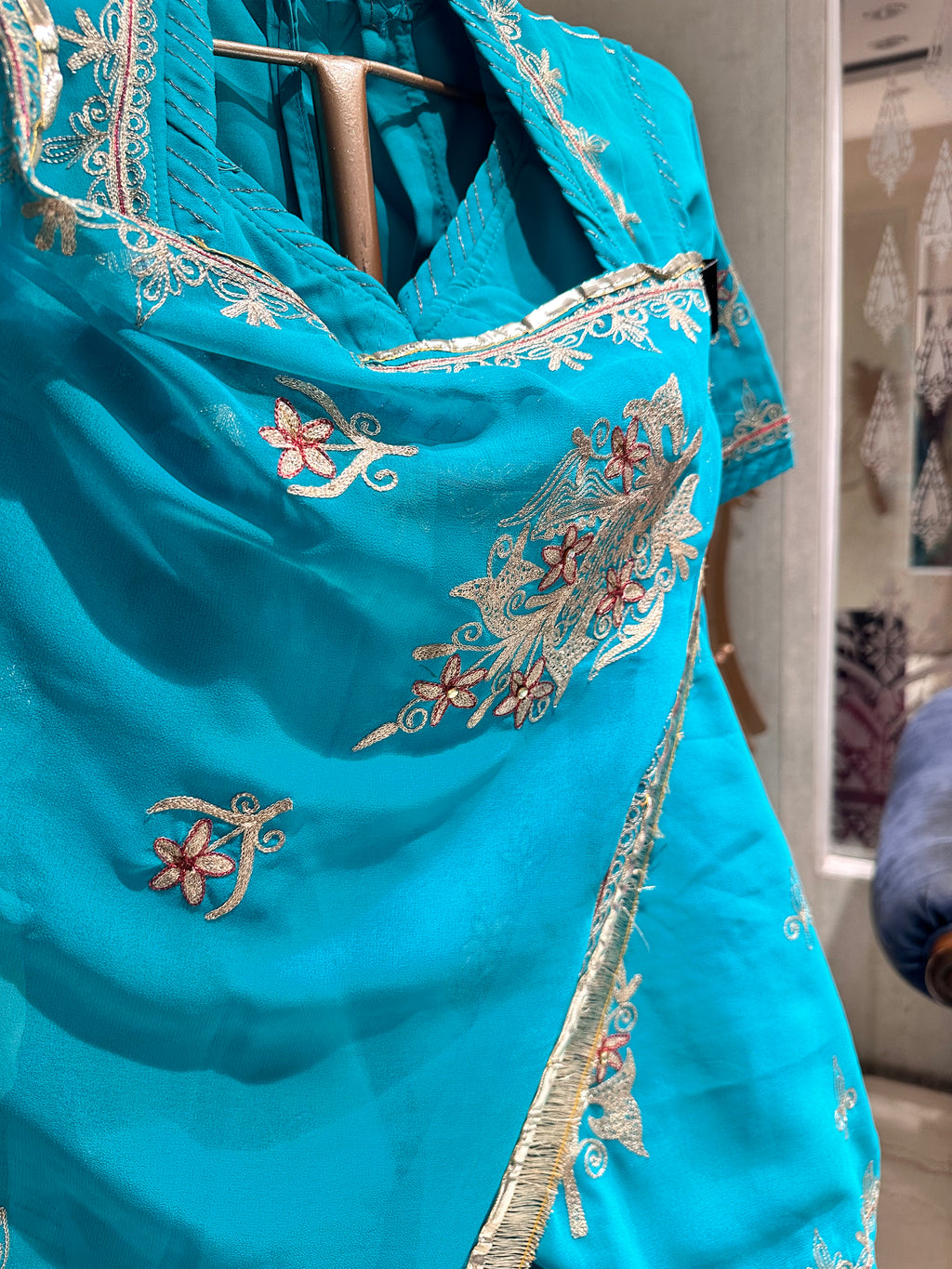 Rajputi pure georgette handwork