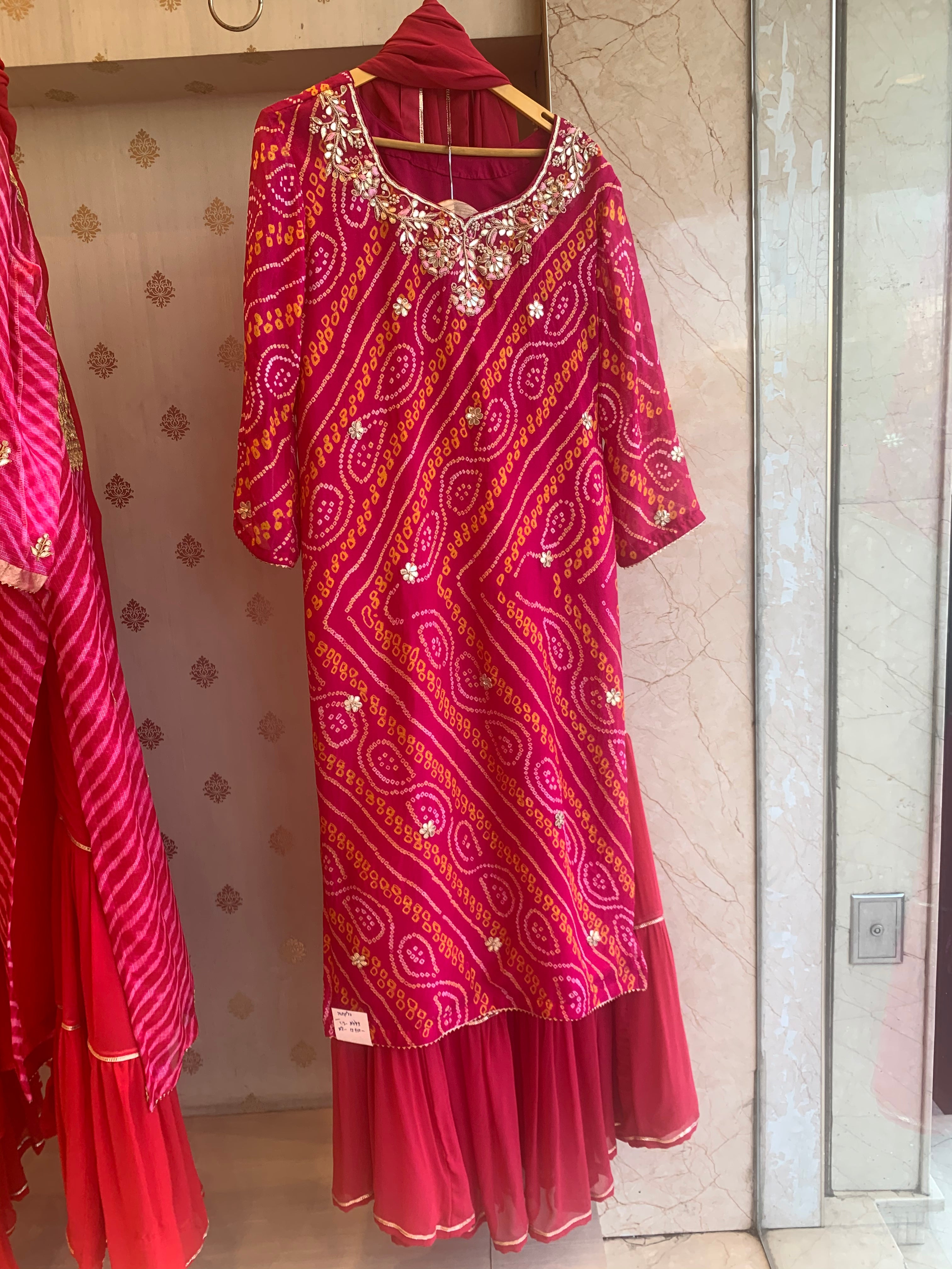 Tradition Bandhej sharara set