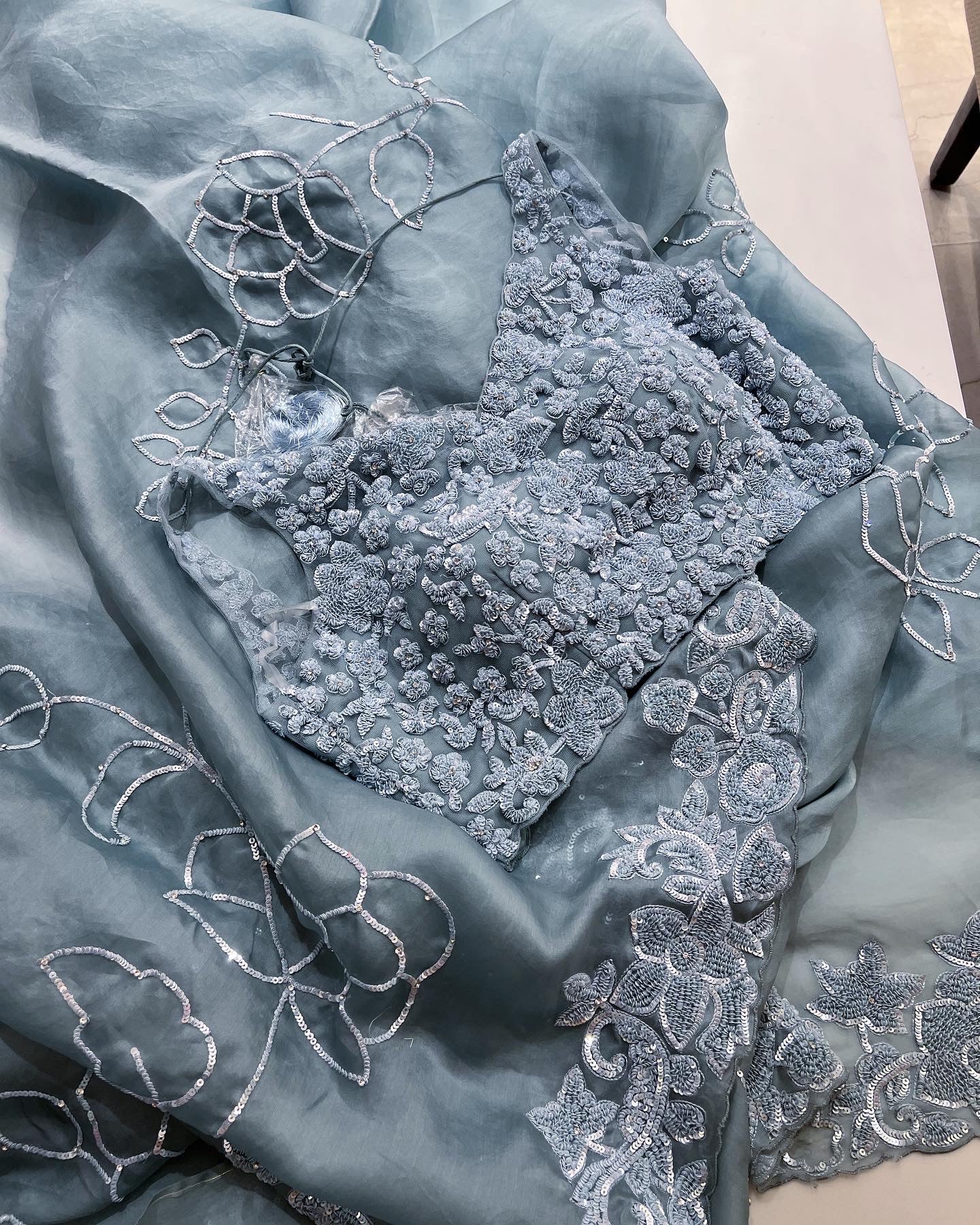 Satin Organza Saree