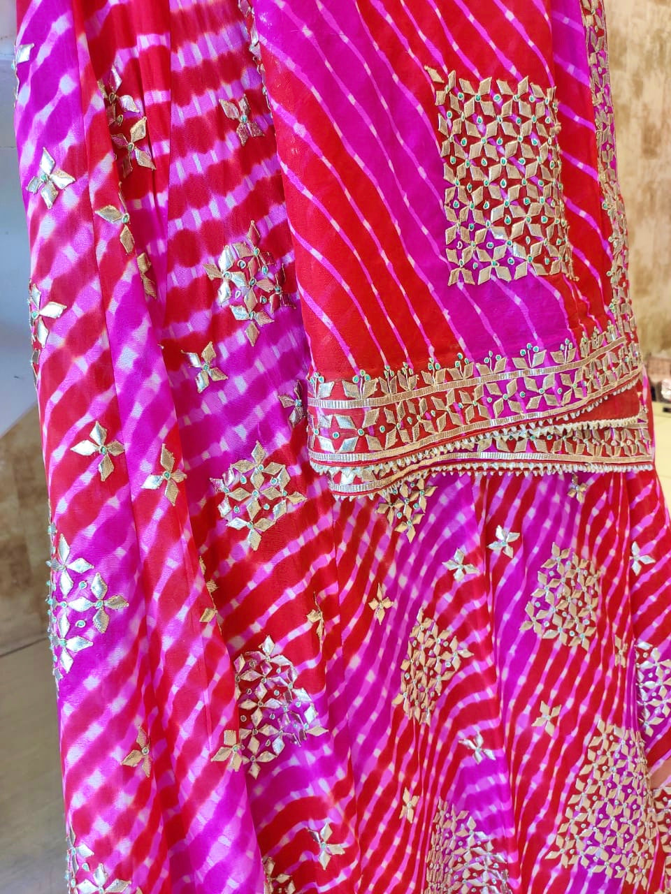 Lehriya lehenga set