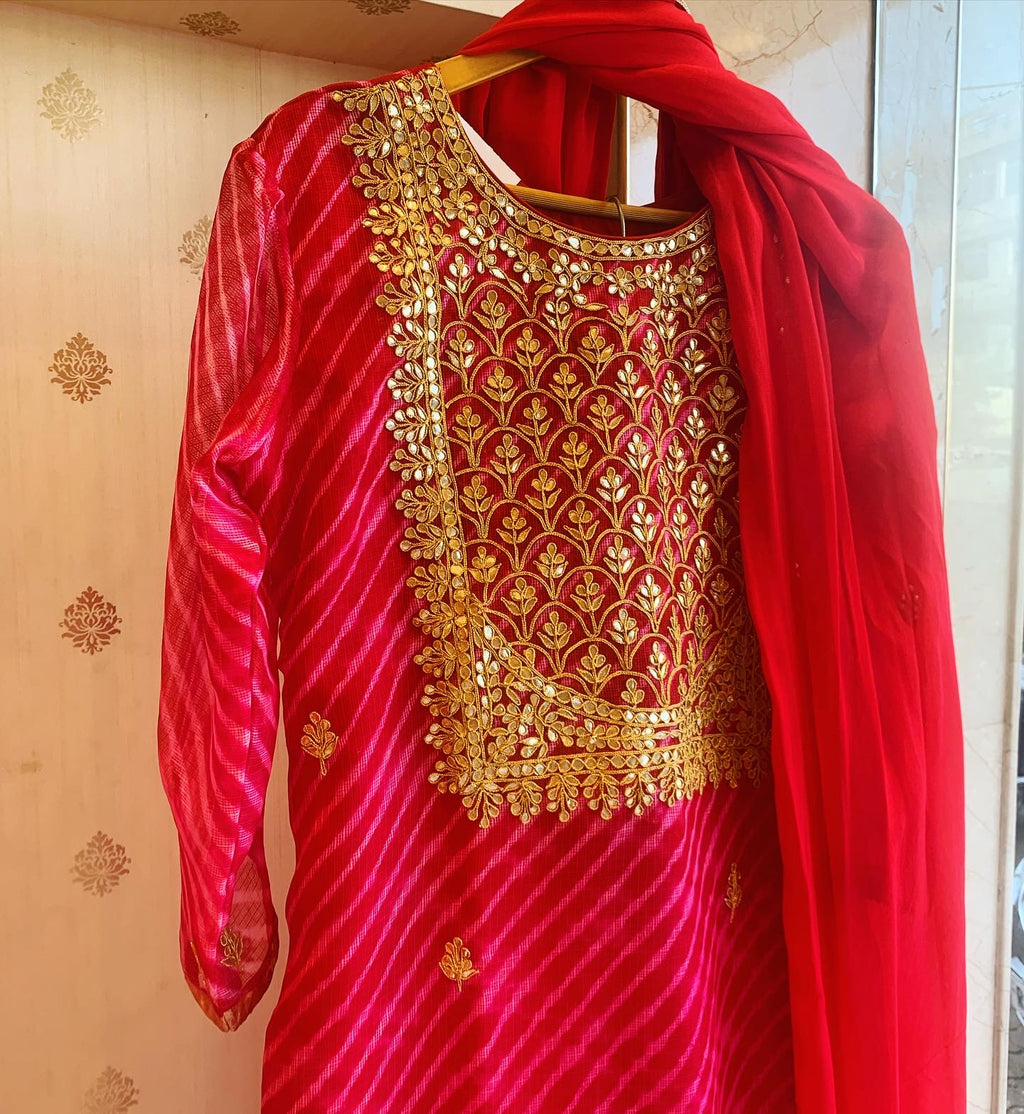 Lehriya Suit sharara set