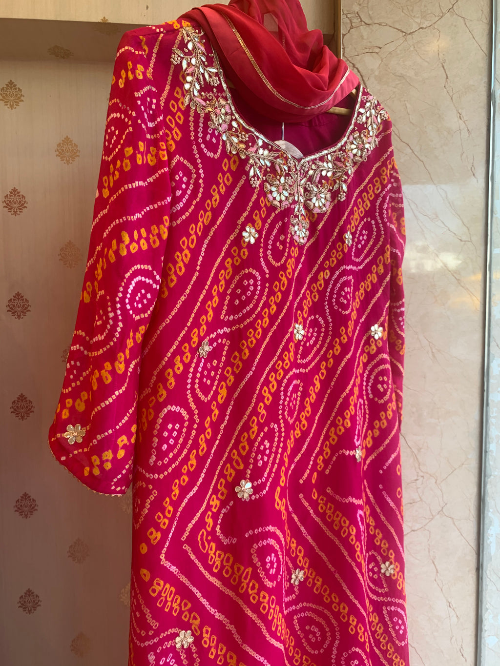 Tradition Bandhej sharara set