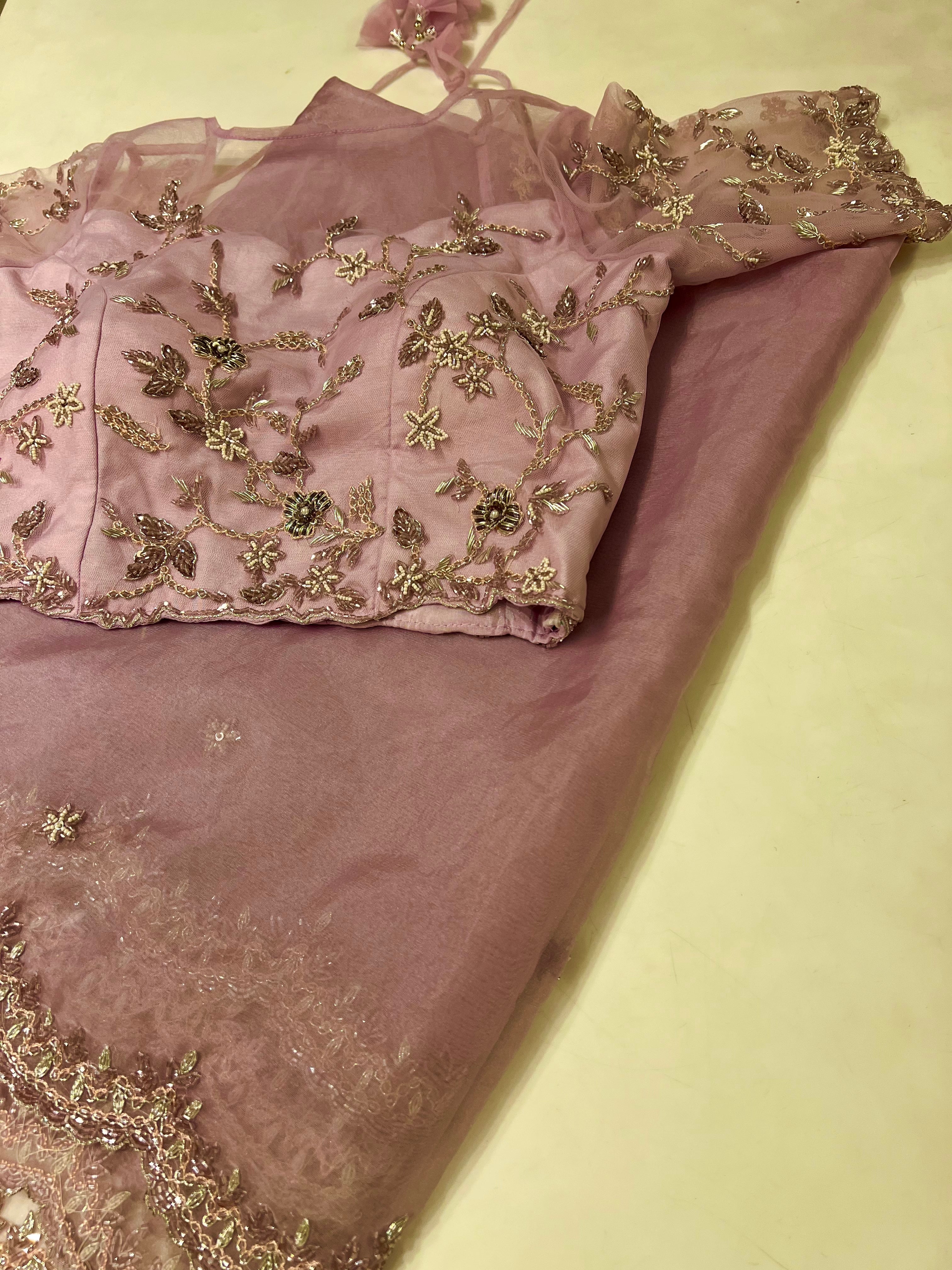 Organza saree