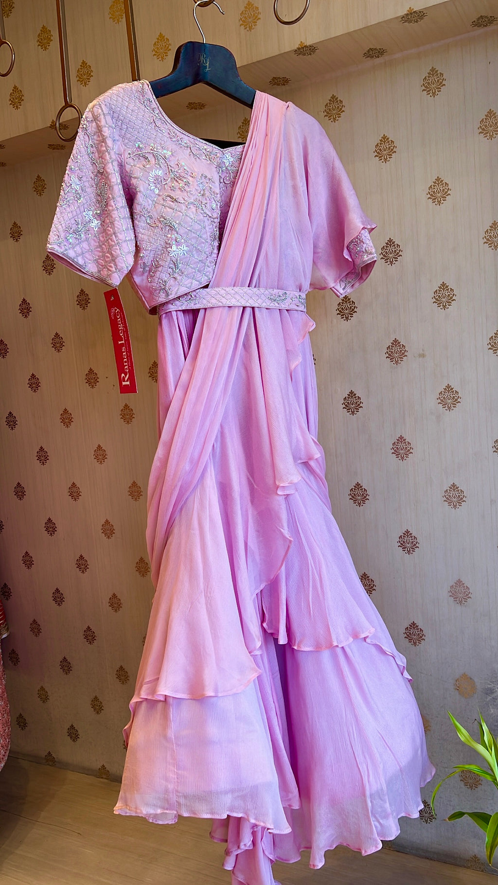 Drape saree indo western