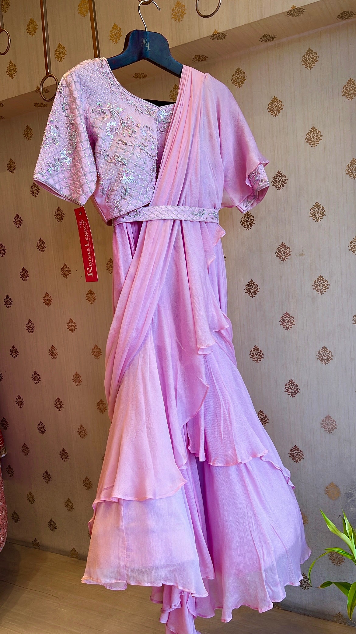 Drape saree indo western