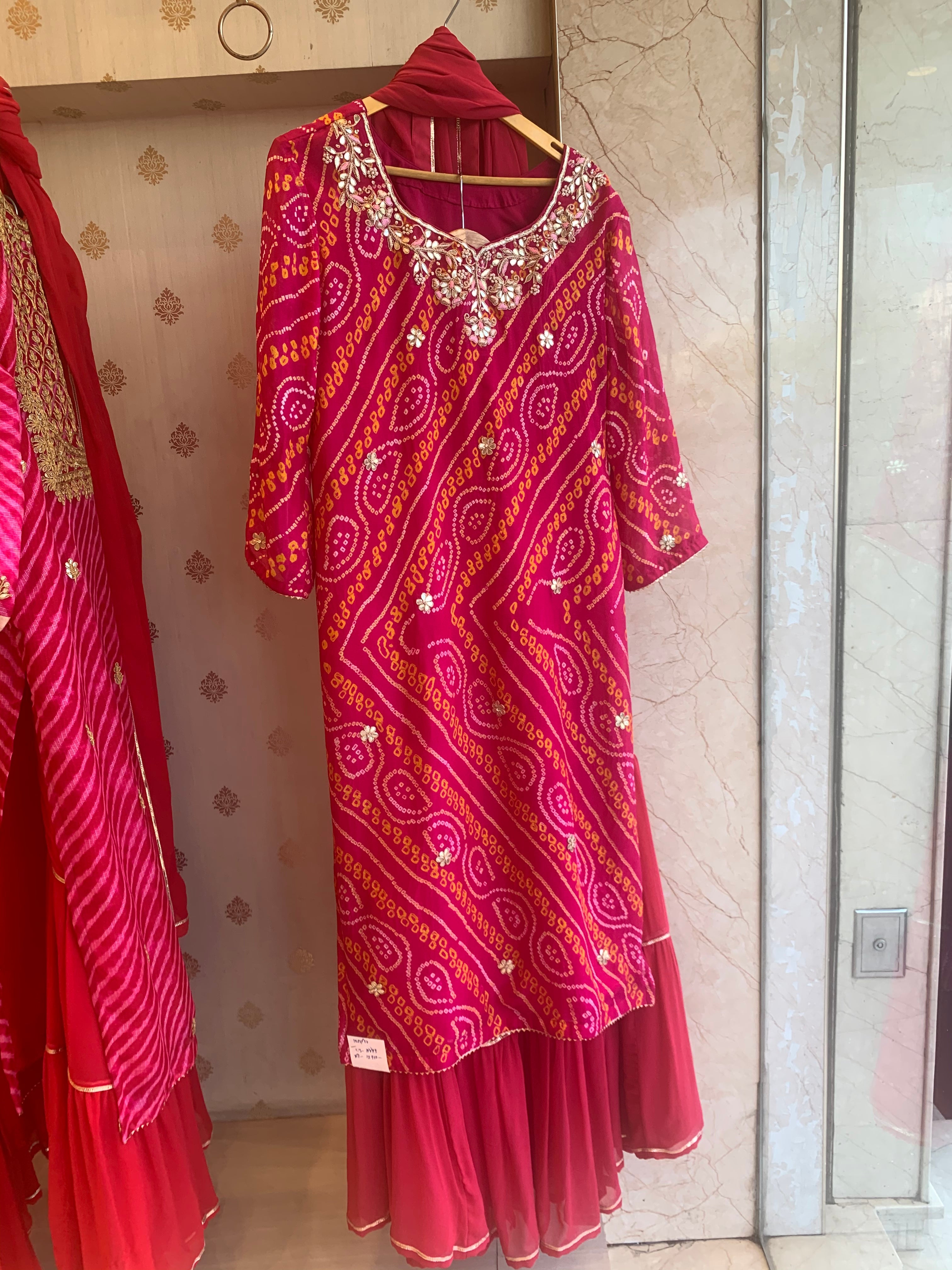 Tradition Bandhej sharara set