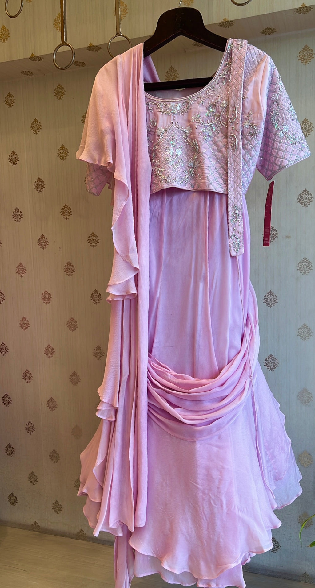 Drape saree indo western