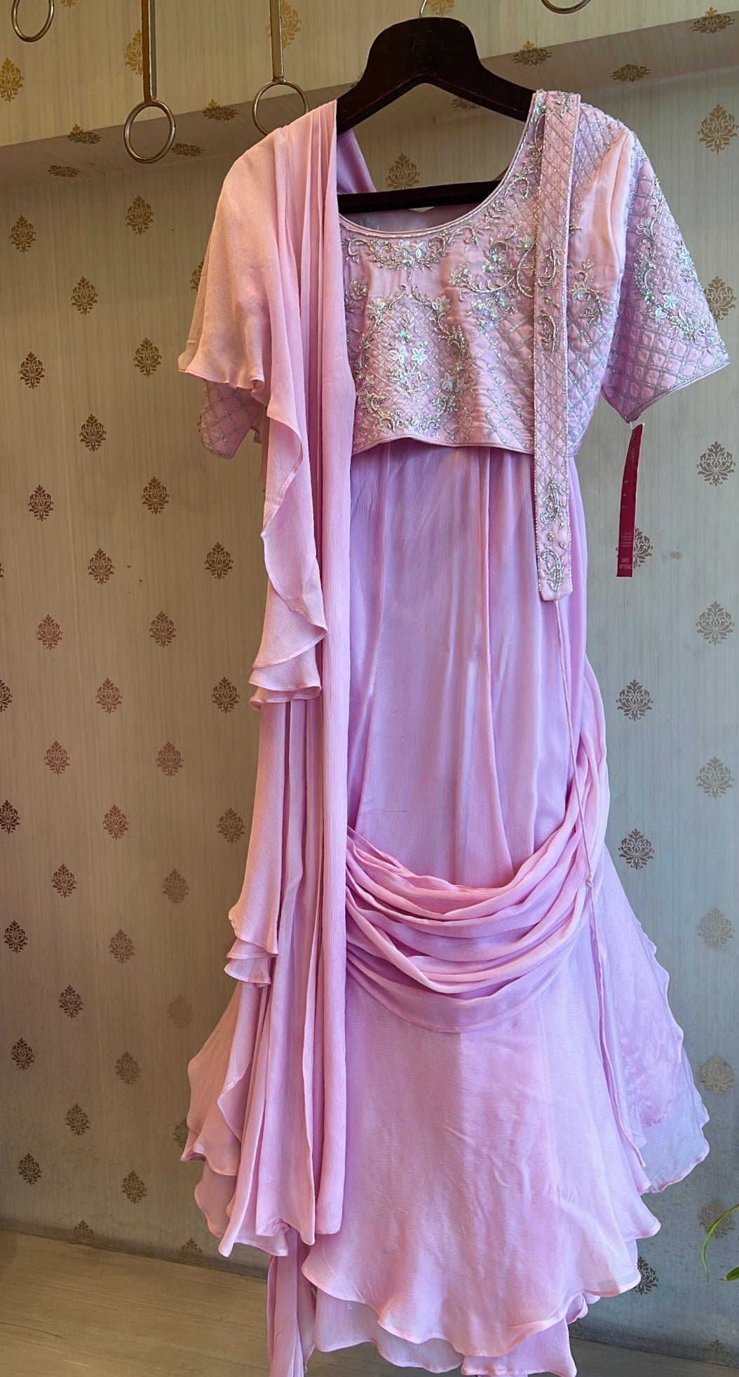 Drape saree indo western