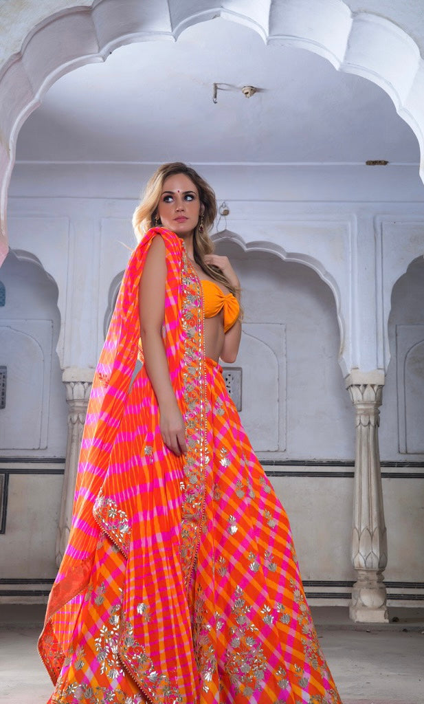 Lehriya gotapatti lehenga set