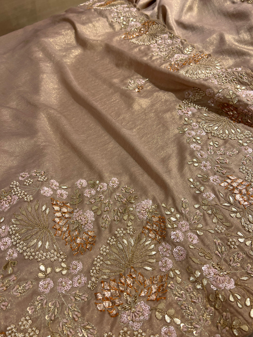Exclusive Golden Fabric  & Intricate Handwork