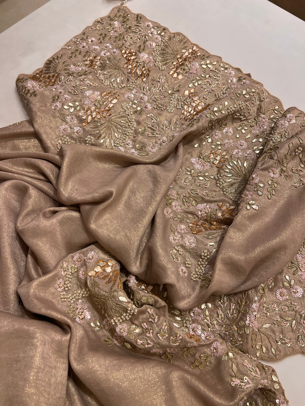 Exclusive Golden Fabric  & Intricate Handwork
