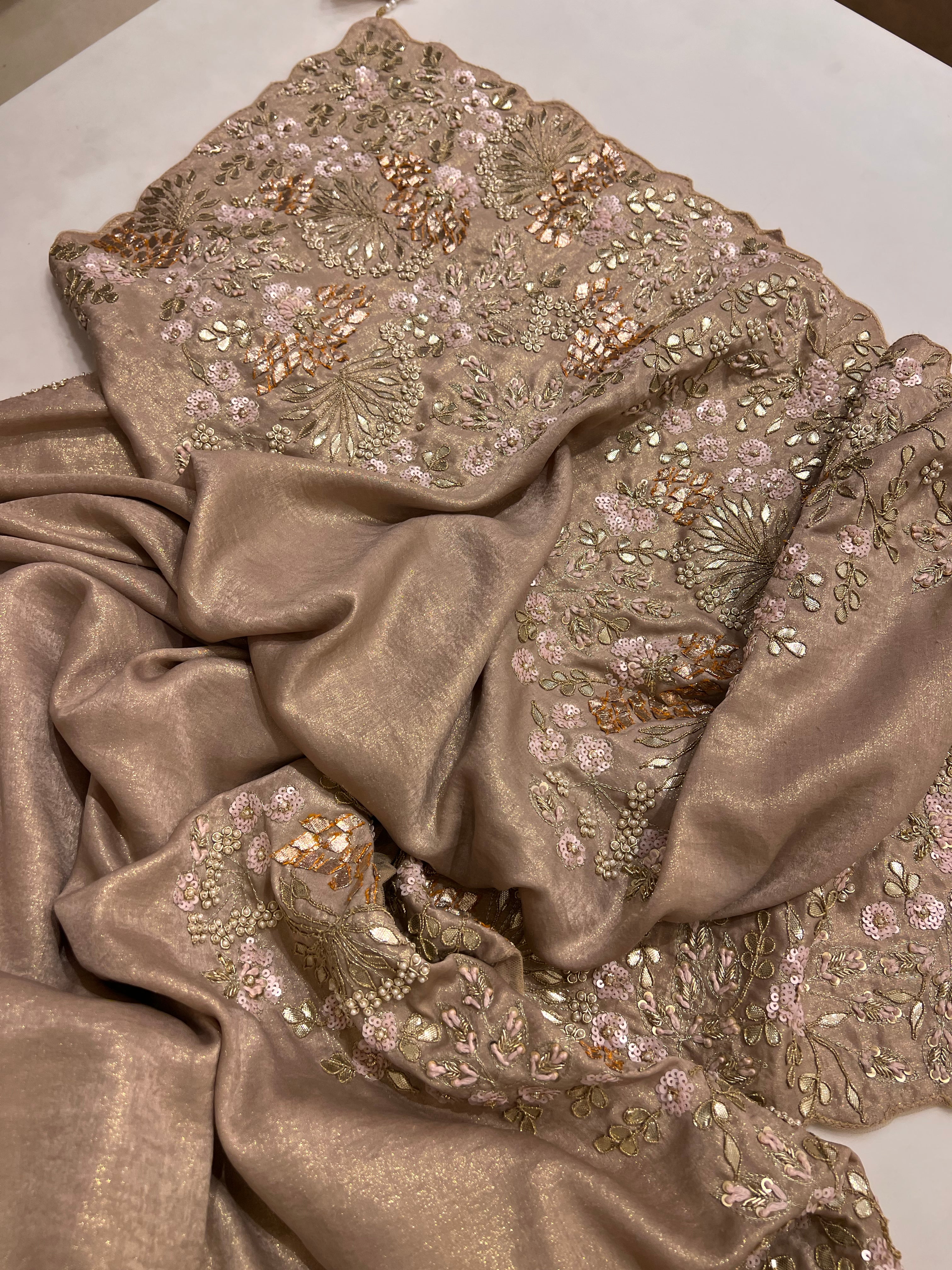 Exclusive Golden Fabric  & Intricate Handwork