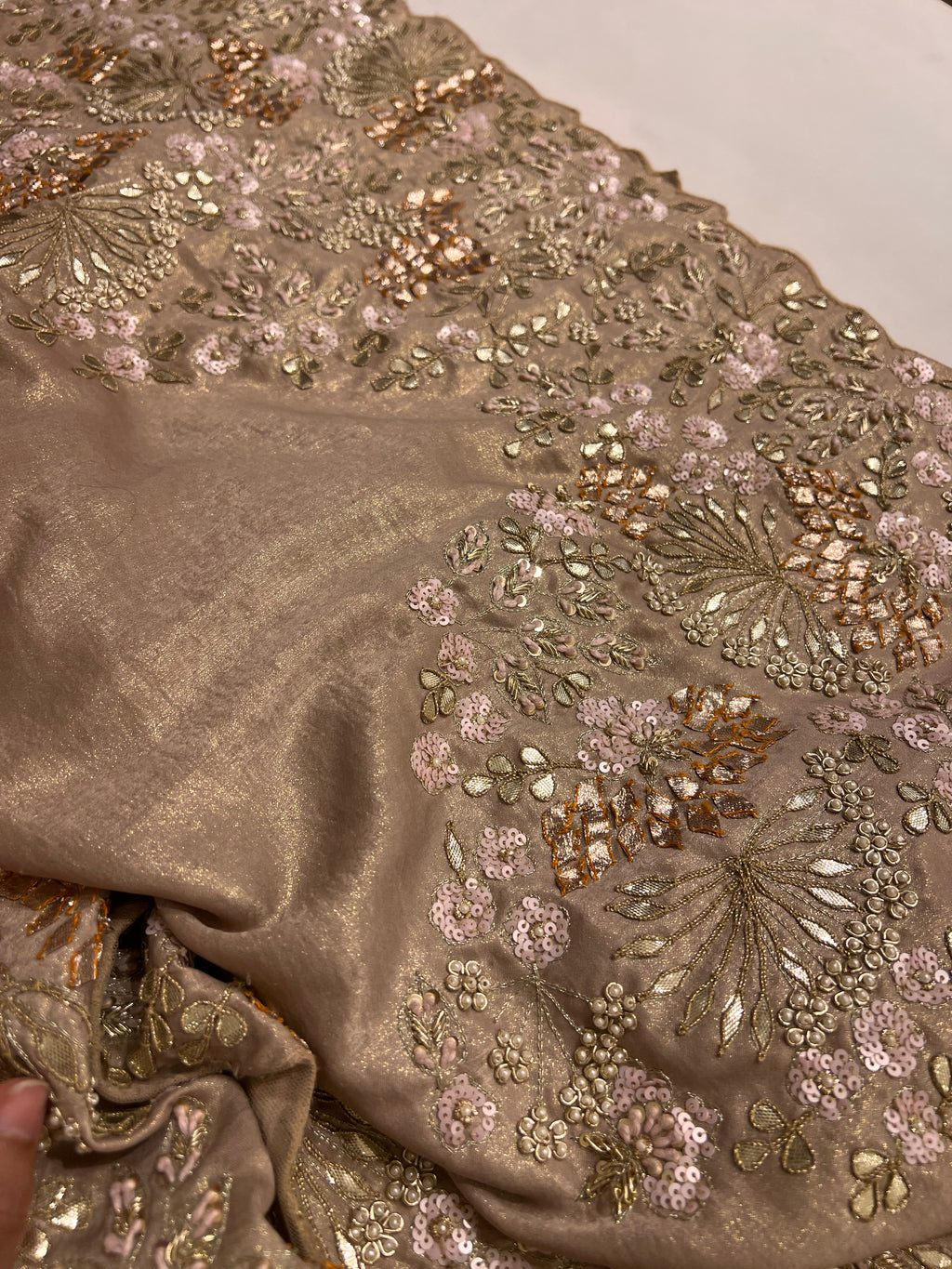 Exclusive Golden Fabric  & Intricate Handwork