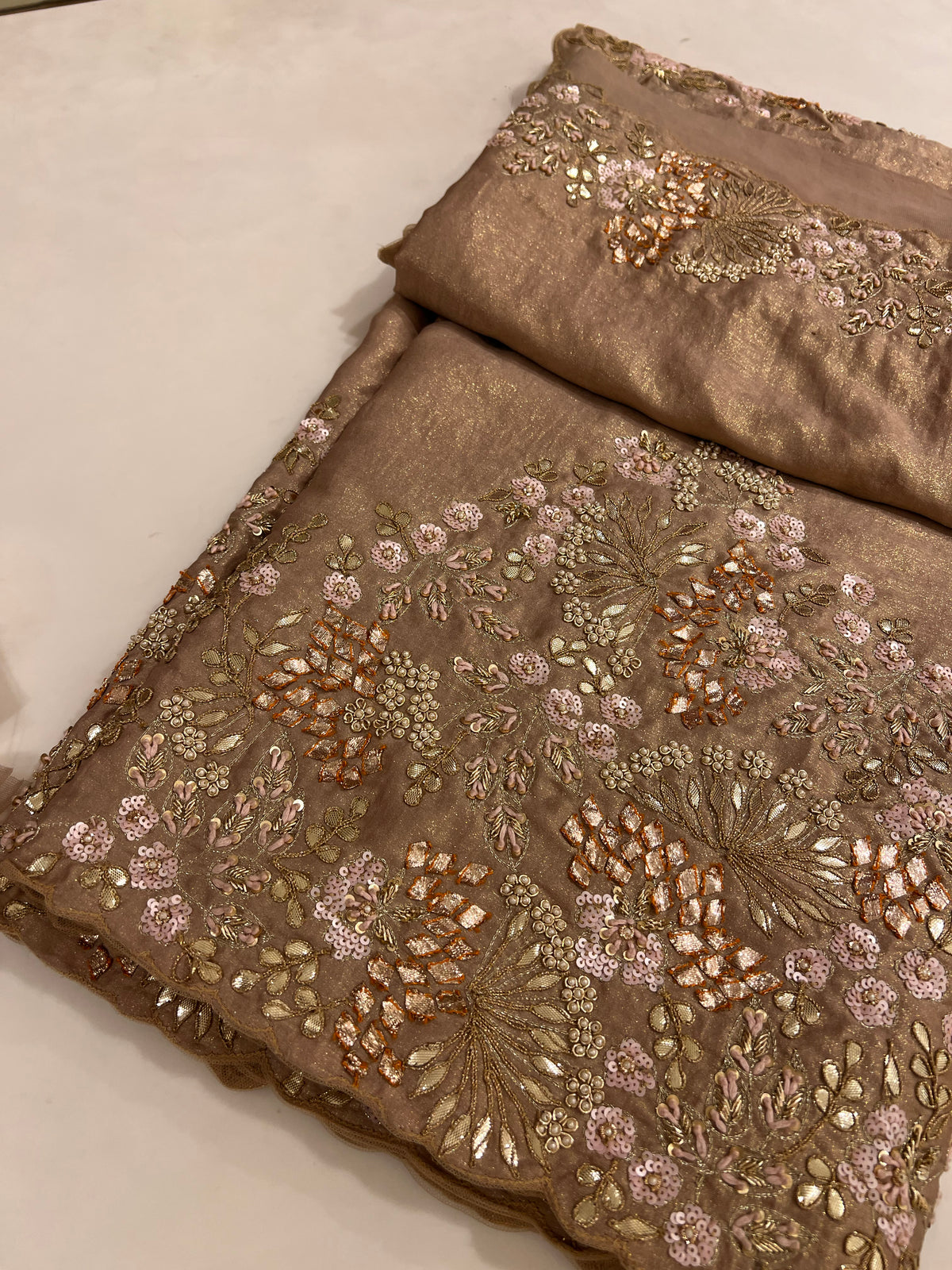 Exclusive Golden Fabric  & Intricate Handwork