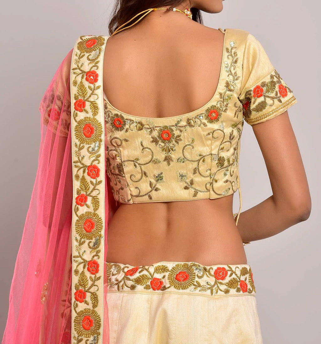 Light Lehenga Embroidered