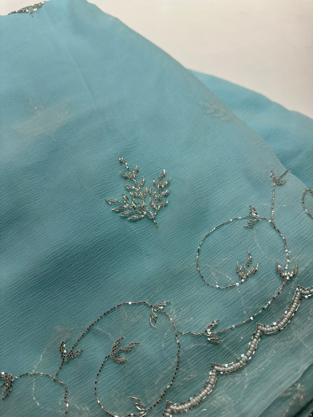 Classic cutdana diamond saree